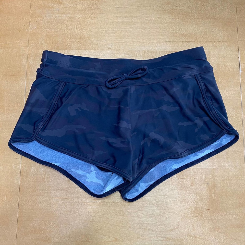 Athleta Girl Girls Shorts Cannonball Black Camo size M 8-10